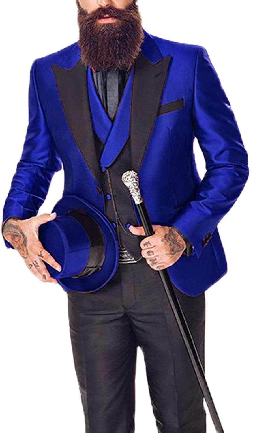 Men's Slim Fit 3-Piece Suit | Formal Tuxedo for Wedding & Business Attire | Perfect for Grooms, Prom & Office Events