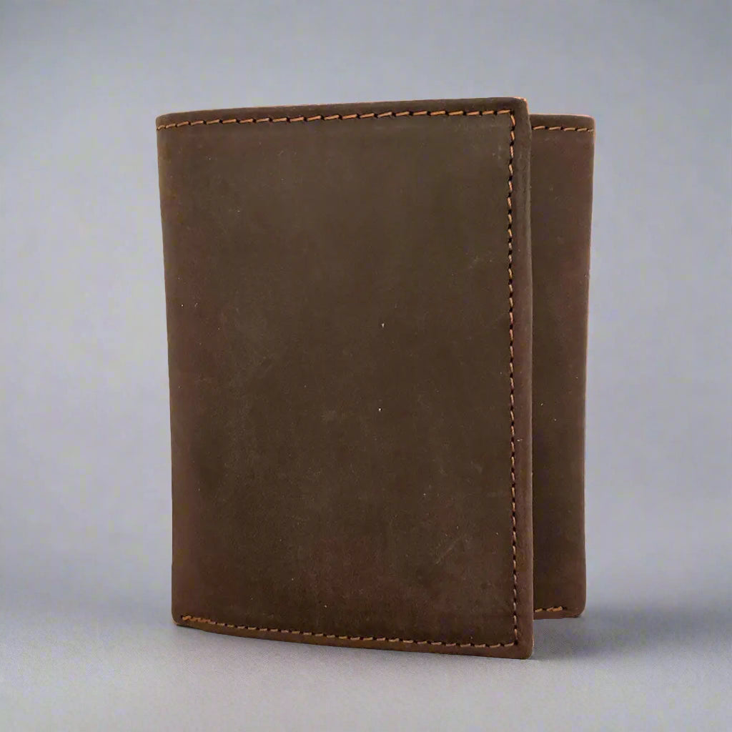 BOL Men's RFID Blocking Leather Wallet - Slim Trifold Design for Credit Cards & Cash - Perfect for Everyday Use, Travel, and Business