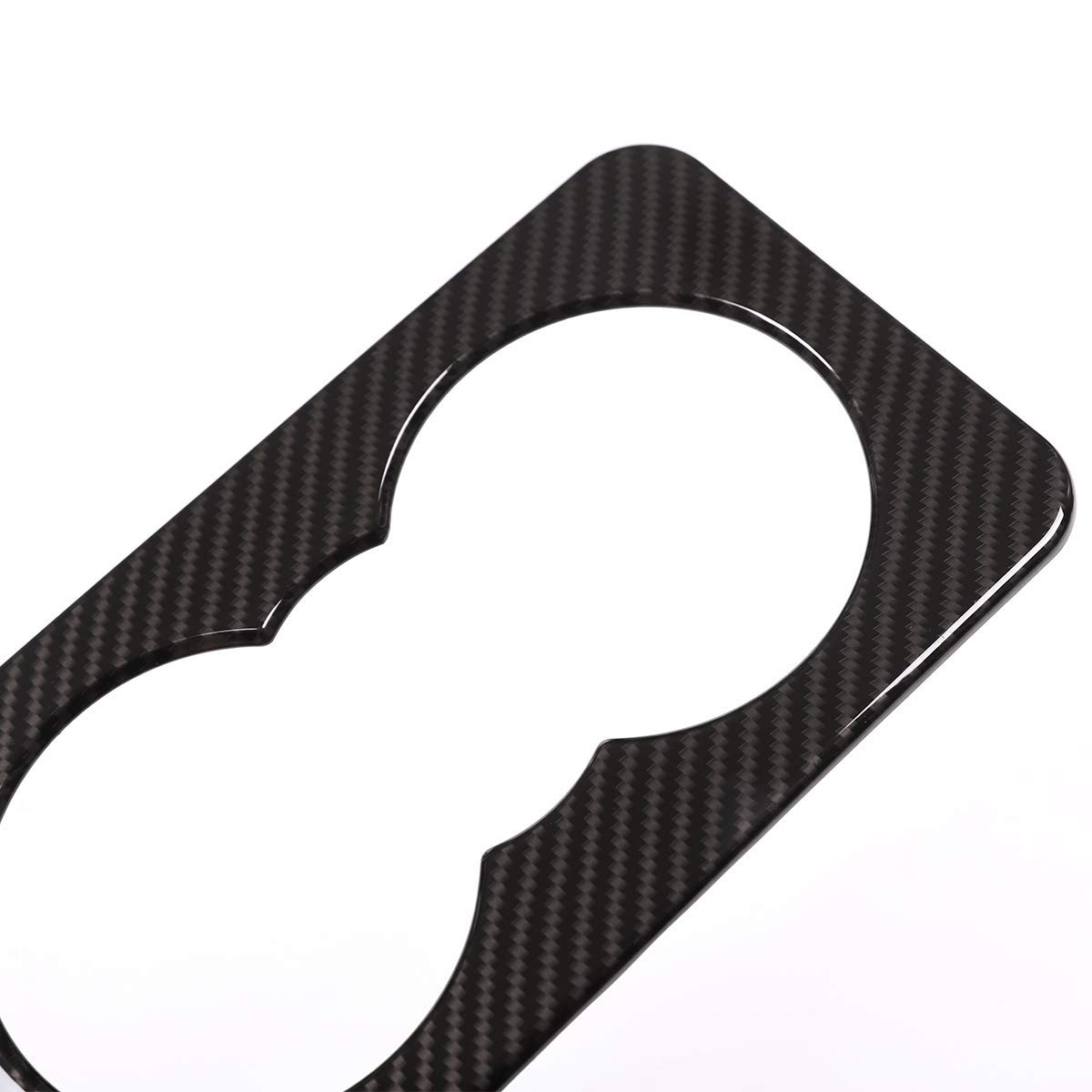 Carbon Fiber Car Rear Seat Cup Holder Cover Trim for Jaguar F-Pace X761 XE X760 XF X260 - Auto Accessories for Luxury Car Interior Upgrade & Organization