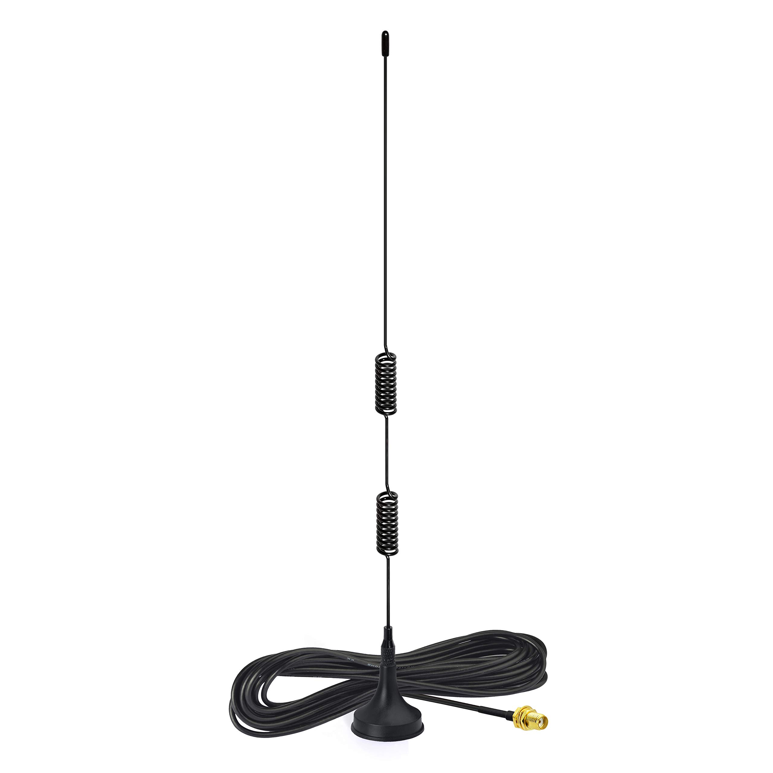 Bingfu Dual Band VHF UHF 136-174MHz 400-470MHz Ham Radio Antenna with Magnetic Base - SMA Female Connector for Kenwood, Wouxun, BaoFeng BF-F8HP, UV-5R, UV-82, BF-888S - Perfect for Emergency Communication, Outdoor Adventures, and Two-Way Radio Enthusiasts