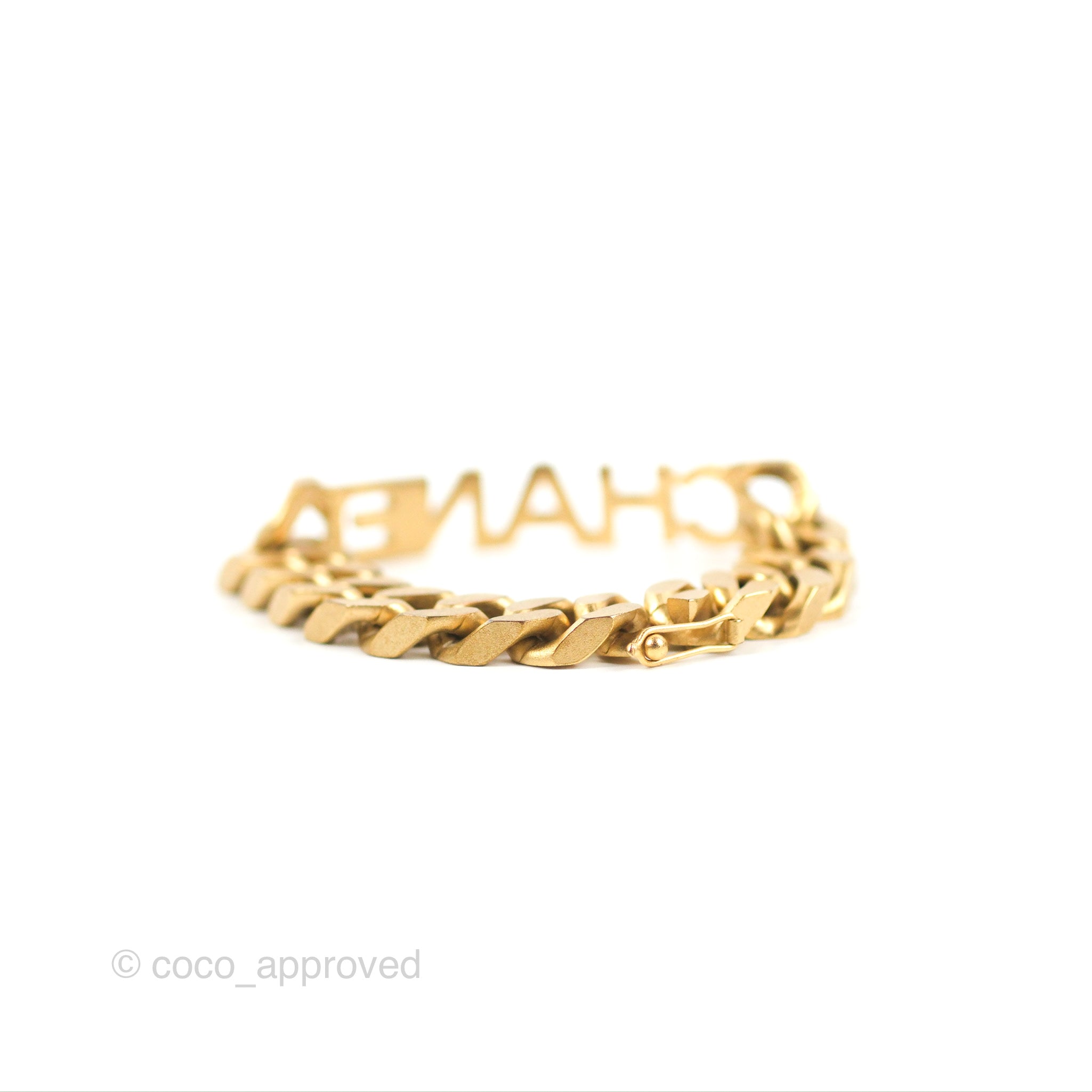 Chanel Chain Bracelet in Aged Gold Tone - Classic 1C Design for Women | Elegant Jewelry Gift for Birthday, Anniversary & Special Occasions