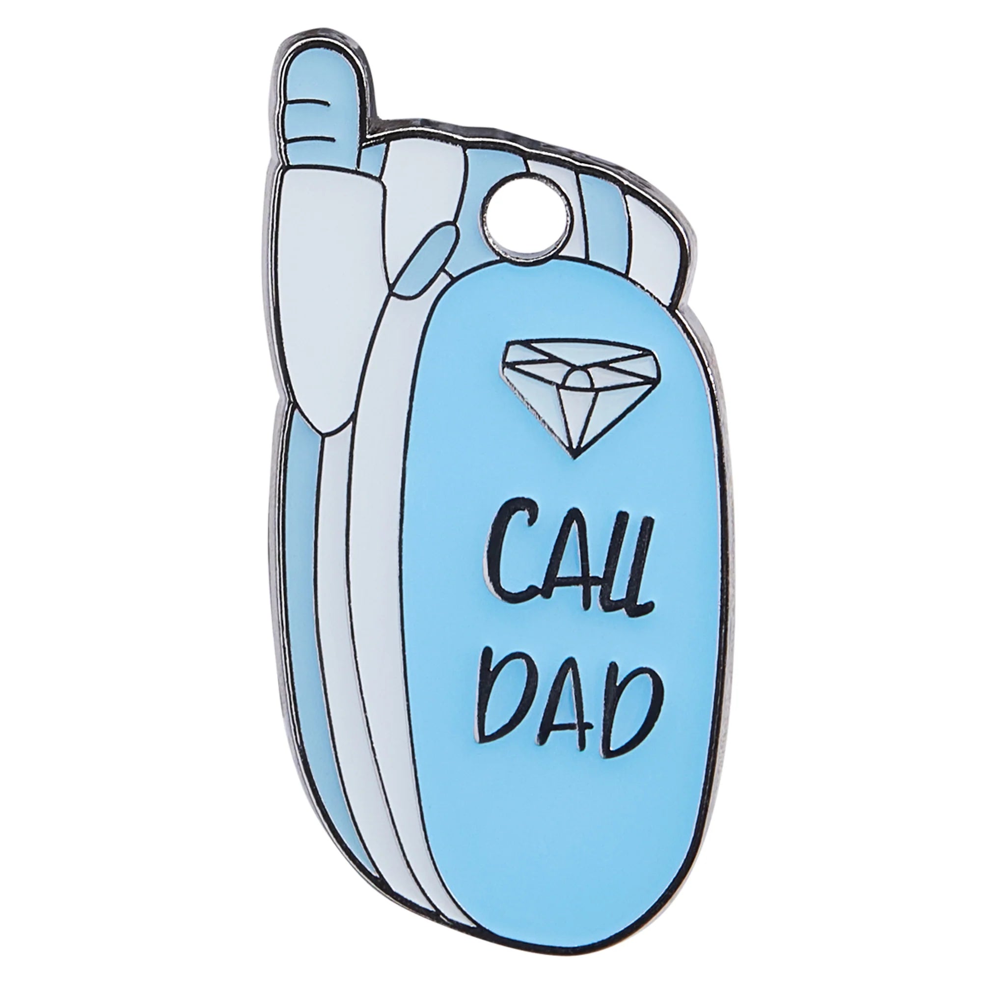 Personalized Call Dad Pet ID Tag - Engraved Dog & Cat Name Tags with Phone Number - Perfect for Lost Pet Recovery & Safety