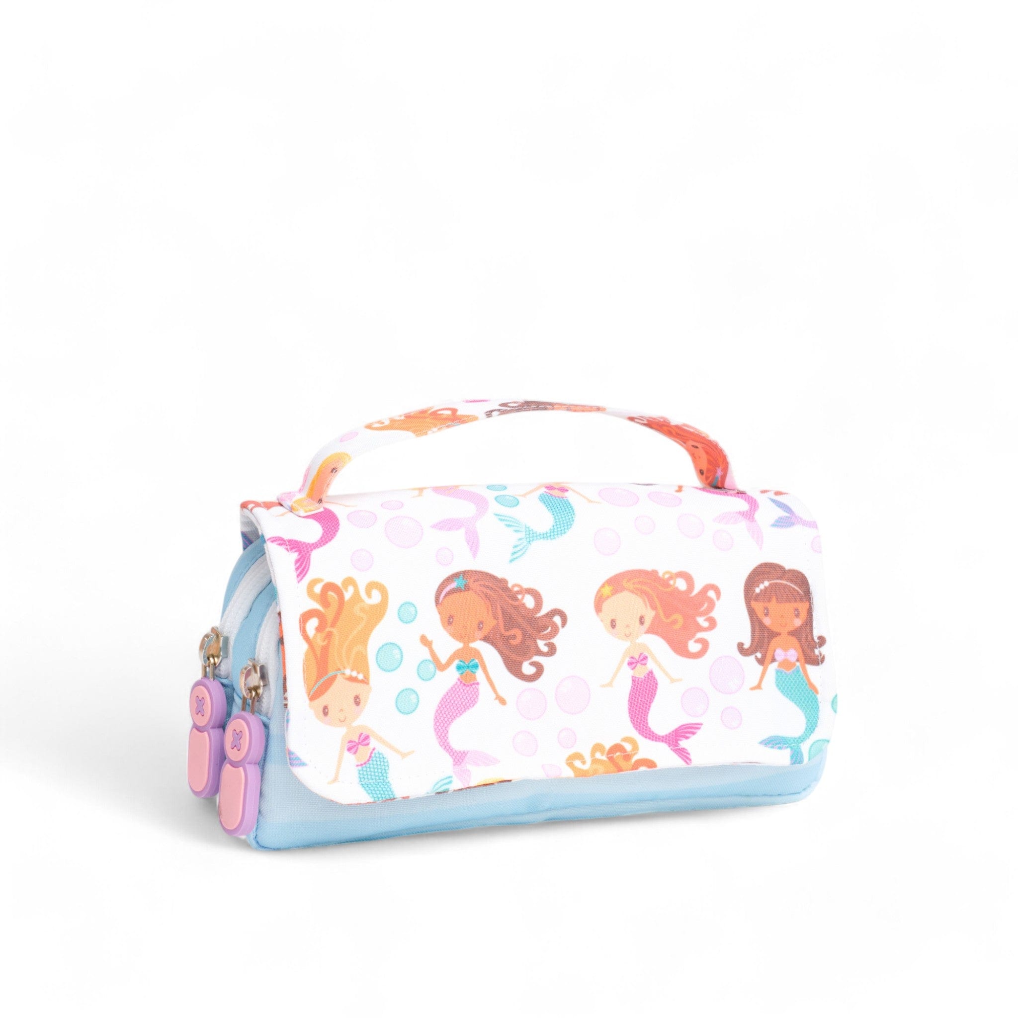 Cute Mermaid Pencil Case for School & Office - Waterproof Zipper Pouch for Pens, Markers & Art Supplies - Perfect Gift for Girls, Teens & Students