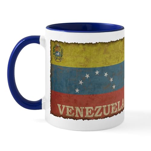 White/Navy Inside - Vintage Venezuela Mug