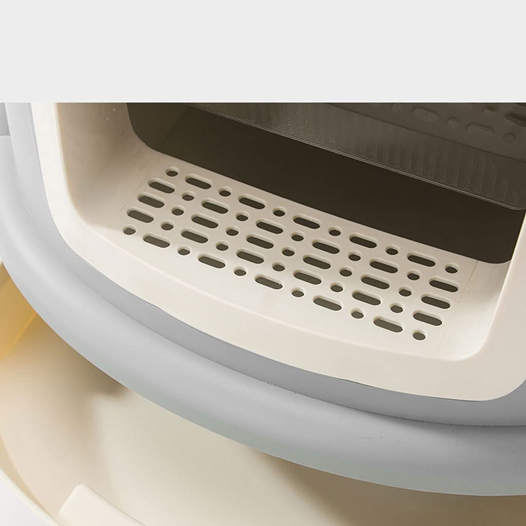 Enclosed Cat Litter Box with Handle - Large Drawer Style Odor Control Cat Toilet | Splash Proof Design Includes Scoop | Perfect for Multi-Cat Homes & Small Apartments