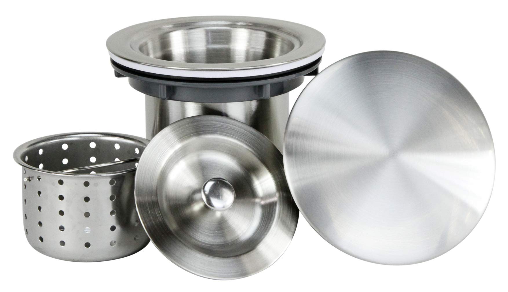KINGSMAN 32-Inch 16-Gauge Undermount Single Bowl Stainless Steel Kitchen Sink with Built-in Ledge & Accessories - Brushed Nickel Finish | All-in-One Workstation for Modern Kitchens | Perfect for Meal Prep, Dishwashing & Entertaining Guests