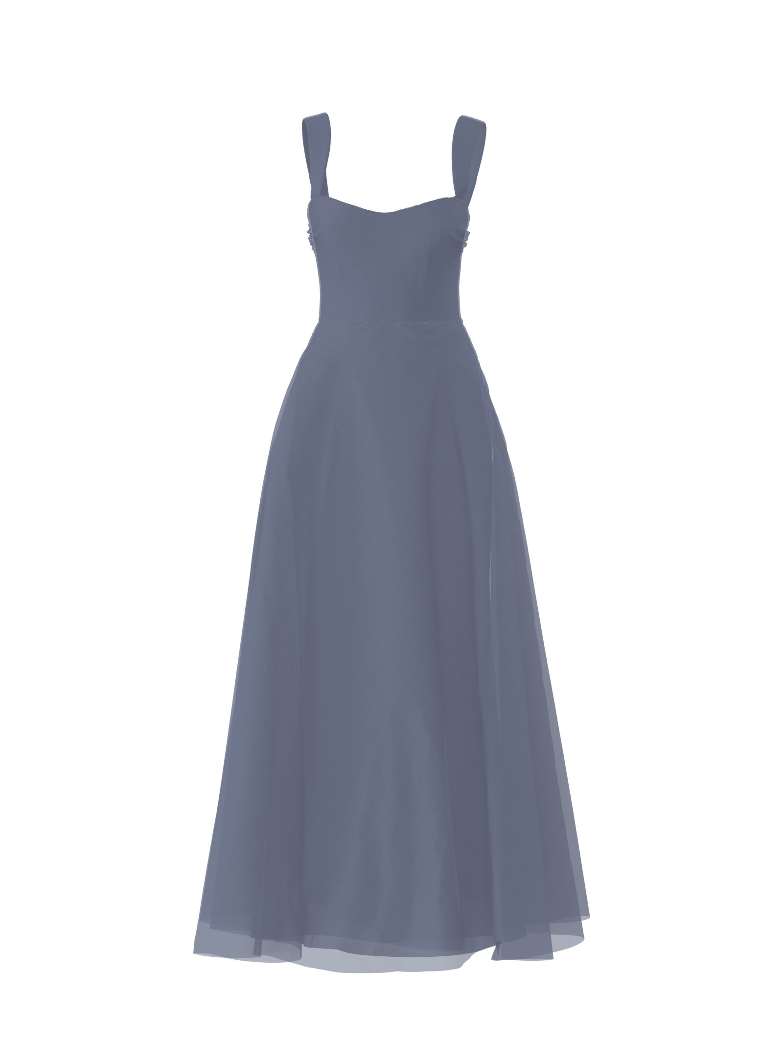 Alexis Bodice & Cerisa Skirt Set - Slate Gray Women's Fashion Outfit for Party, Wedding & Special Occasions