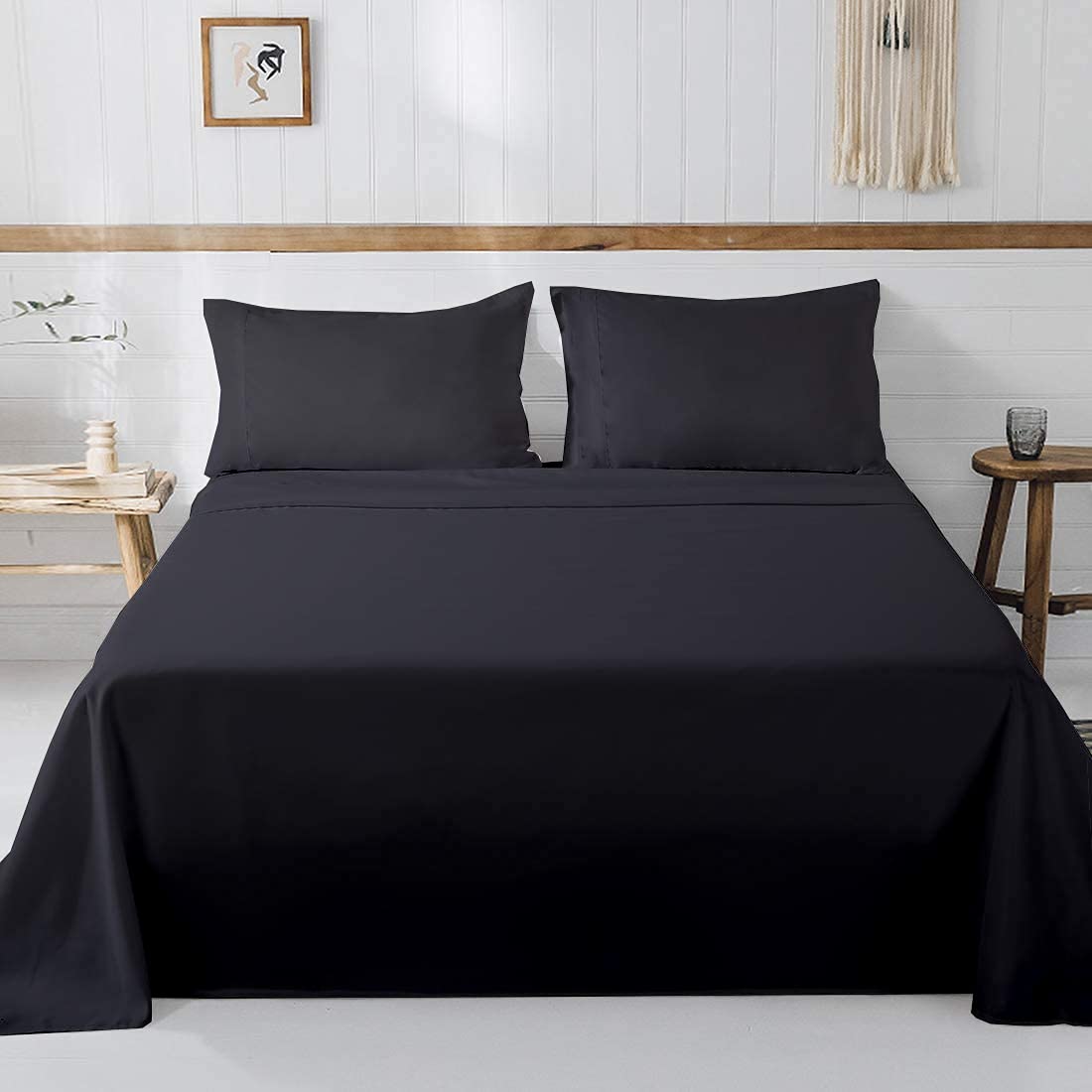 Premium Ultra-Soft Microfiber Twin XL Sheet Set - College Dorm Size, Deep Pocket, Double Brushed for Extra Comfort - Dark Grey Bedding for Dorms, Guest Rooms & Small Spaces