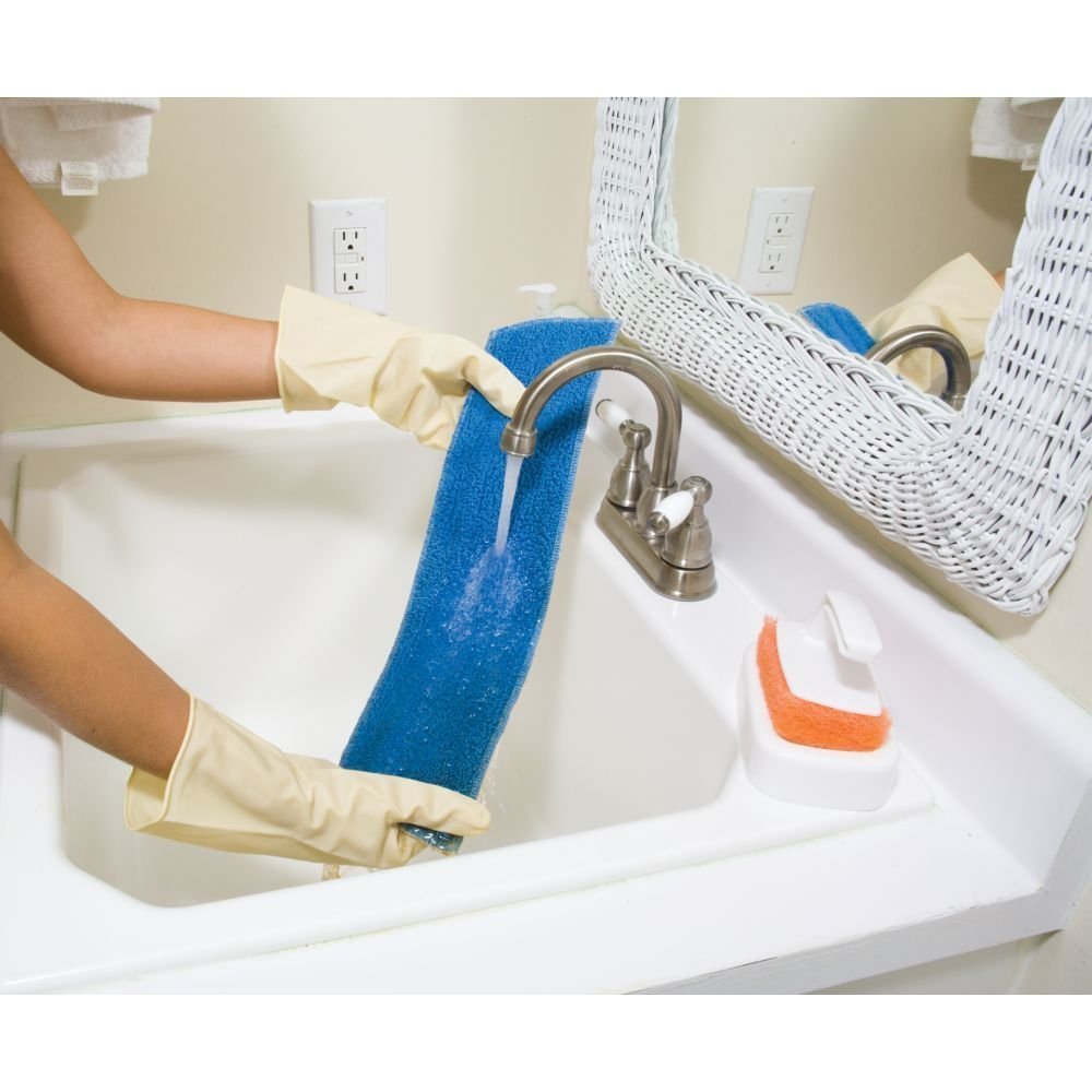 Rubbermaid FGQ40900BL00 18-Inch Microfiber Wet Mop for Hardwood Floors & Tile Cleaning - Heavy Duty Commercial Use (Pack of 12, Blue) - Ideal for Kitchens, Bathrooms & High-Traffic Areas