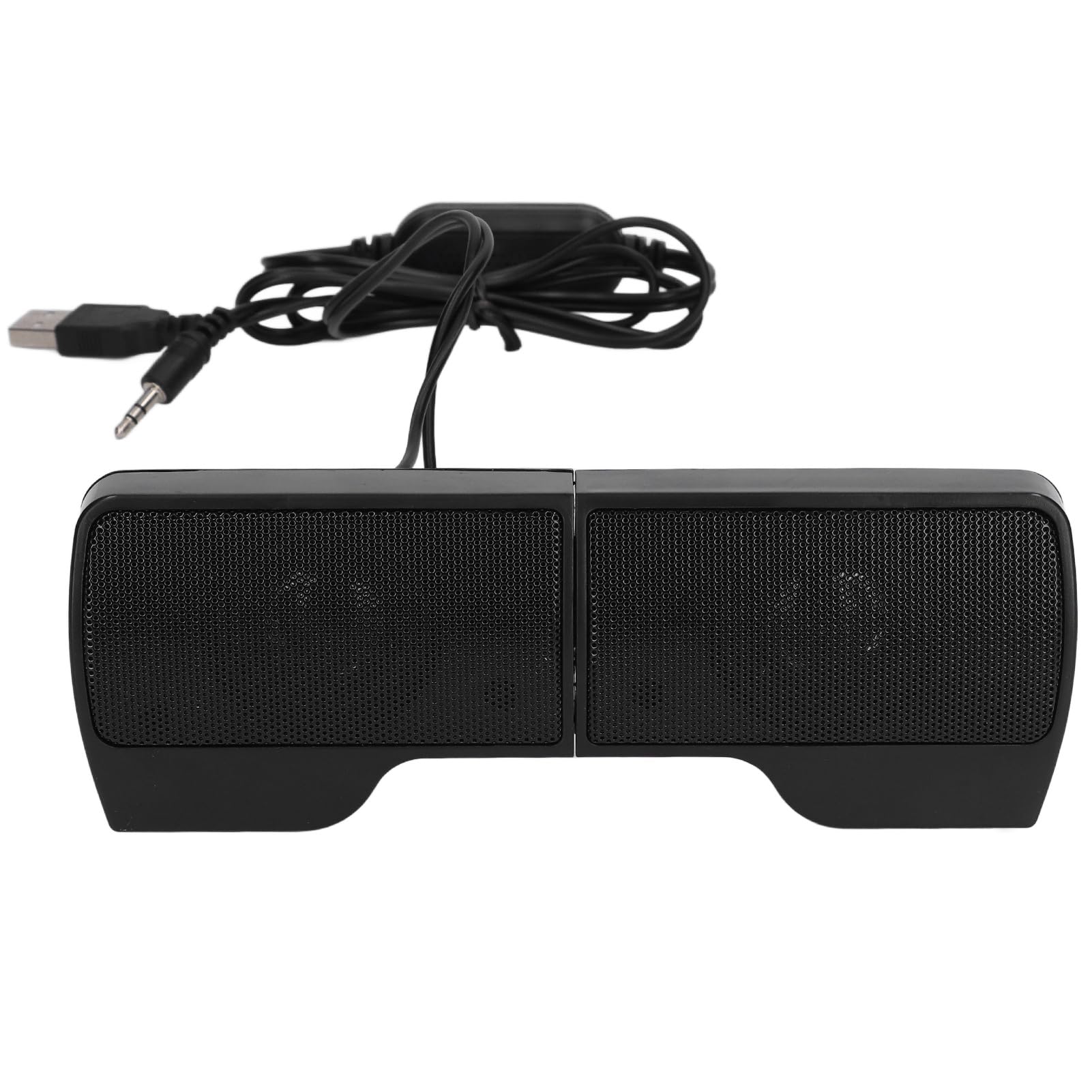 Flexman USB-Powered Wired Laptop Soundbar - Stereo Speakers with Screen Clip for PC, Monitor, Notebook, Tablet & TV | Perfect for Home Office, Gaming & Entertainment