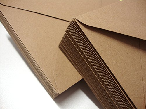 Premium C7 Kraft Envelopes (250 Pack) - A7 Size for Greeting Cards, Invitations, RSVPs & Business Correspondence - Perfect for Weddings, Birthdays & Professional Mailings