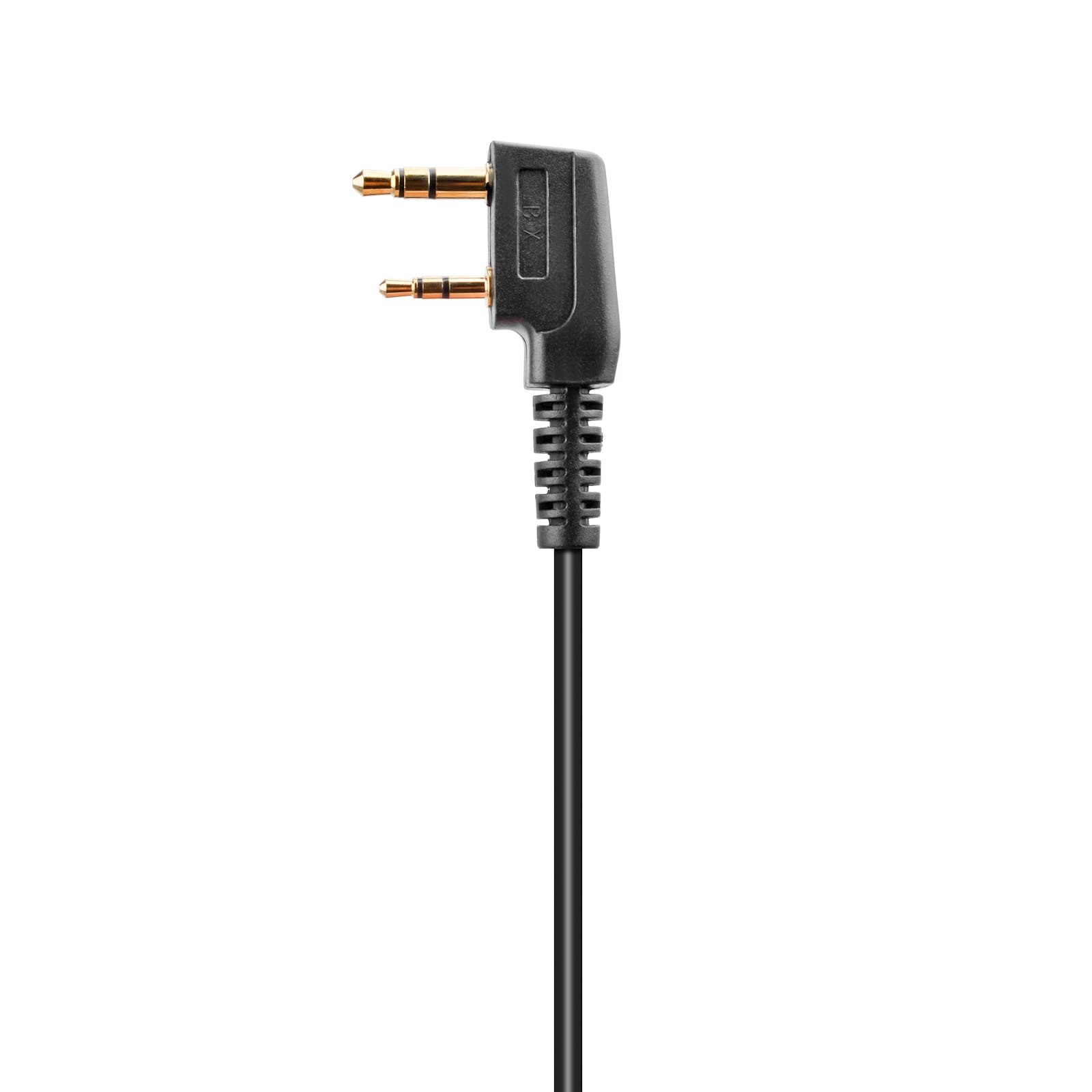 HYSHIKRA 2-Pin Walkie Talkie Earpiece Headset - Compatible with Kenwood, Baofeng UV5R, 888S, UV-82HP, BF-F8HP & Retevis Two Way Radios (2 Pack) - Ideal for Security, Construction, Event Staff & Outdoor Adventures
