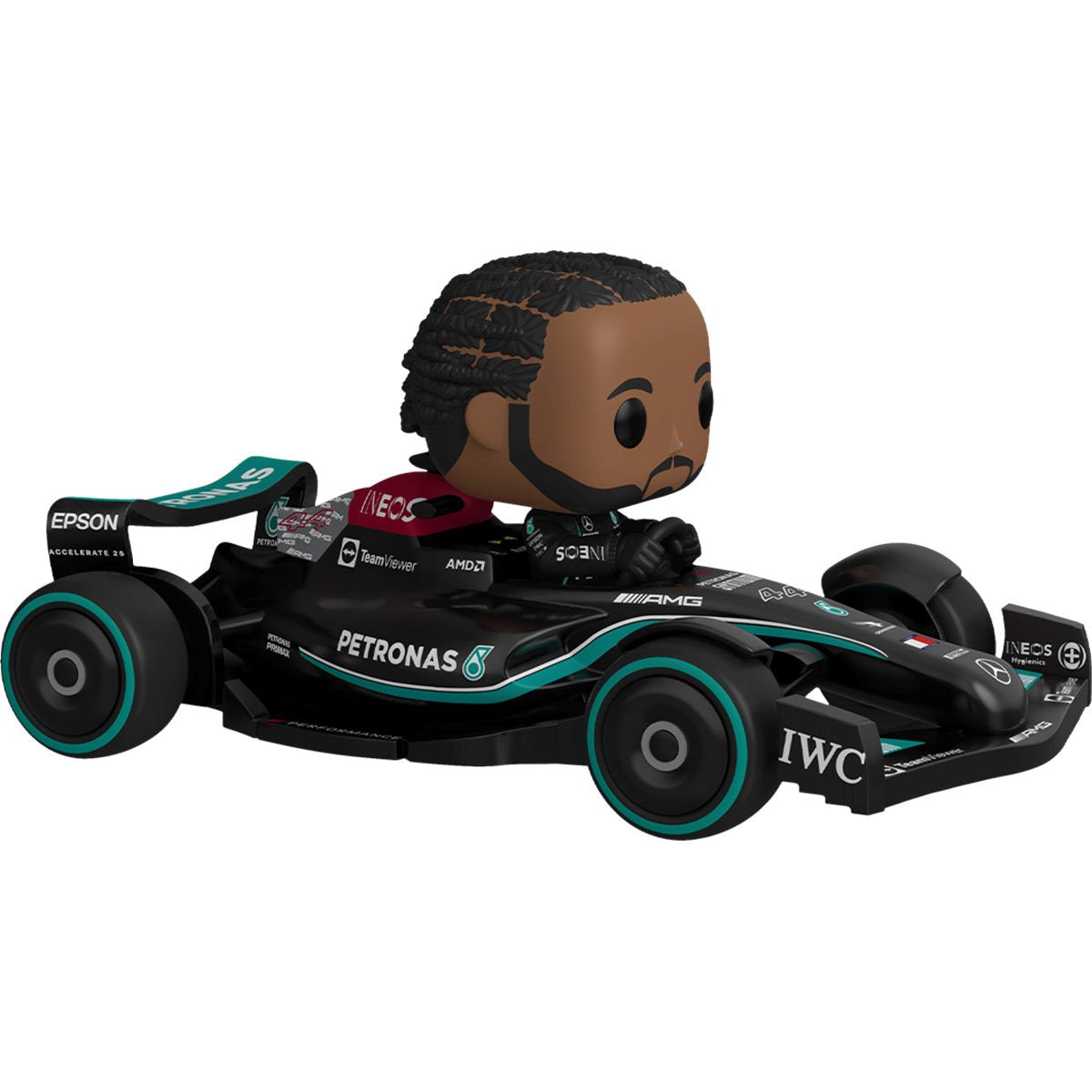 Lewis Hamilton Formula 1 Mercedes Funko Pop! Ride Vinyl Figure #308 - Collectible Racing Car Toy for F1 Fans & Display