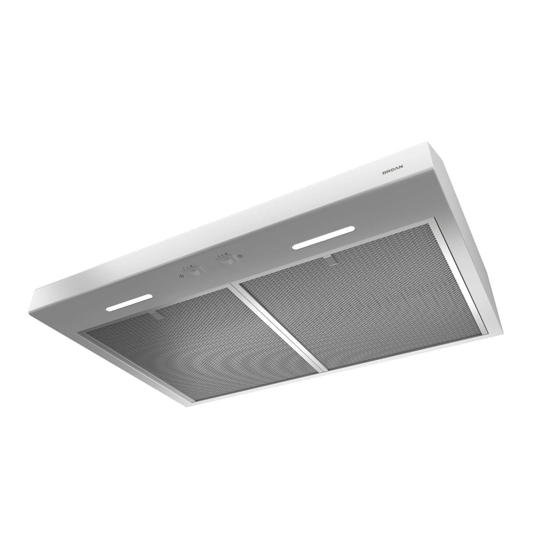Broan 30-Inch Glacier BCSEK1 Series Under Cabinet Range Hood - Stainless Steel & Color Options (BCSEK130) | Powerful Kitchen Ventilation for Smoke & Odor Removal