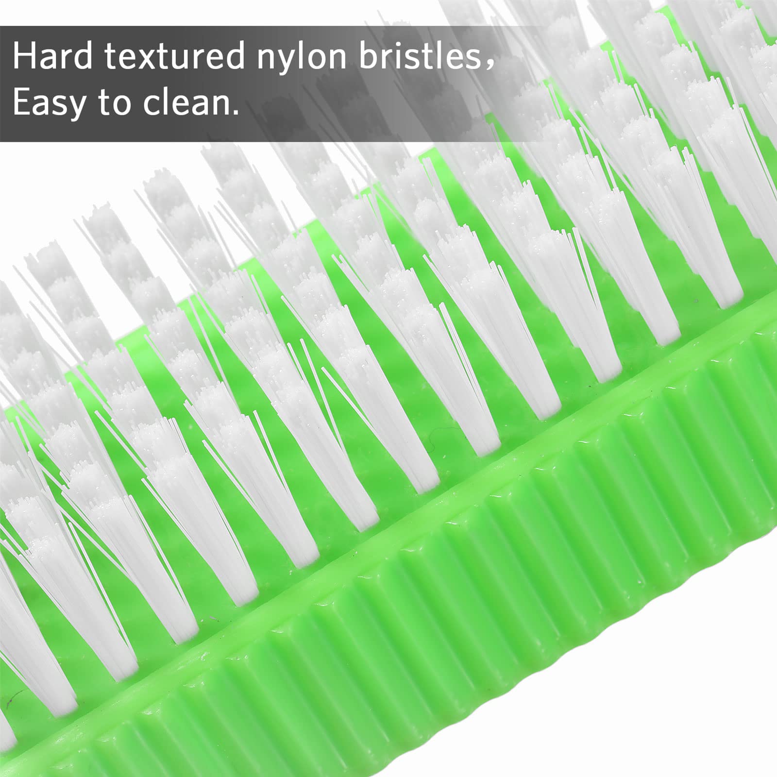 Boao 5-Pack Soft Nail Cleaning Brushes - Reusable Hand Scrub Brushes for Men, Women & Kids - Gentle Plastic Fingernail Brush for Daily Hygiene & Manicures (Green) - Perfect for Home, Salon & Travel Use