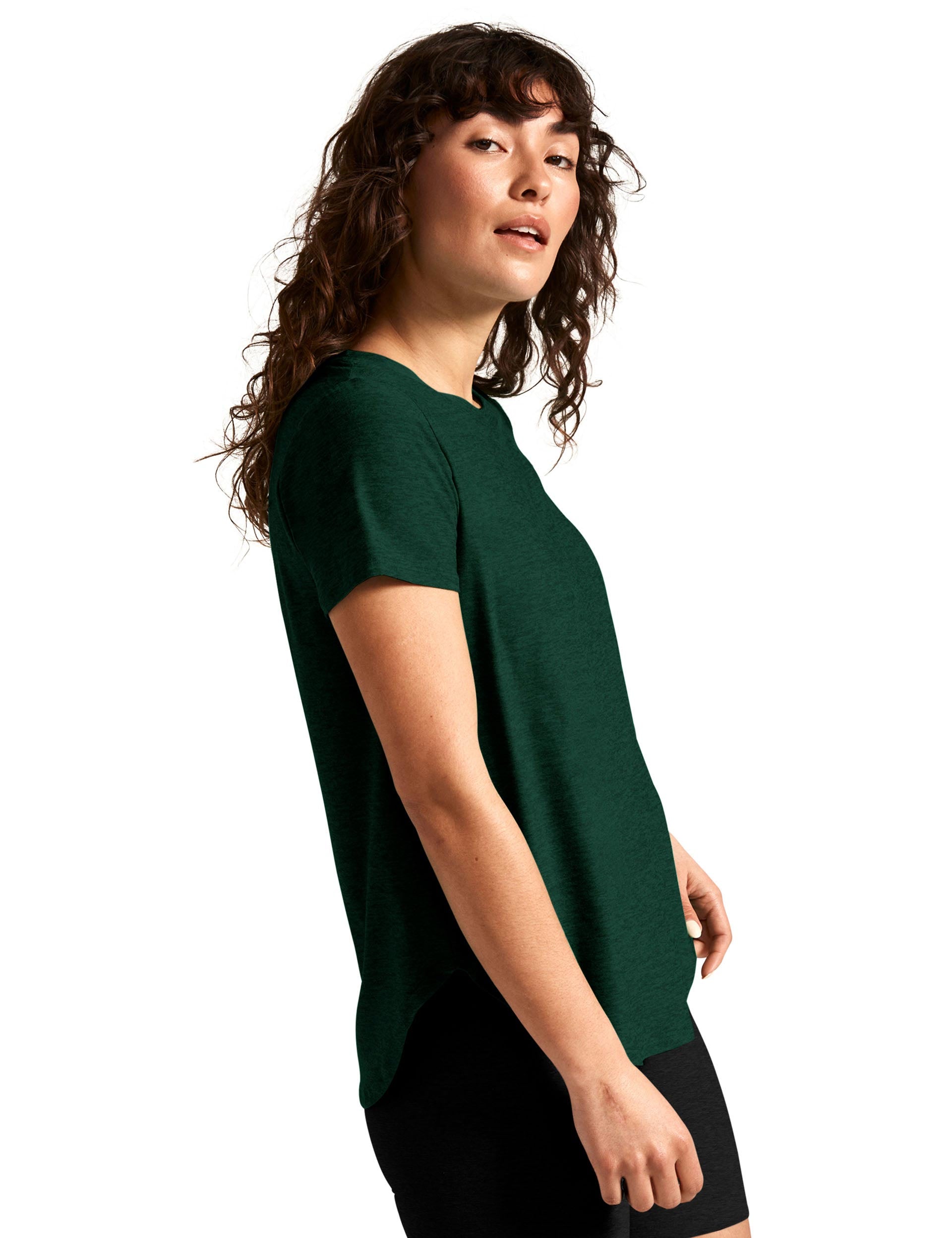 Featherweight On The Down Low Tee - Dark Spruce Green Heather | Lightweight Comfort T-Shirt for Casual Wear & Everyday Outfits