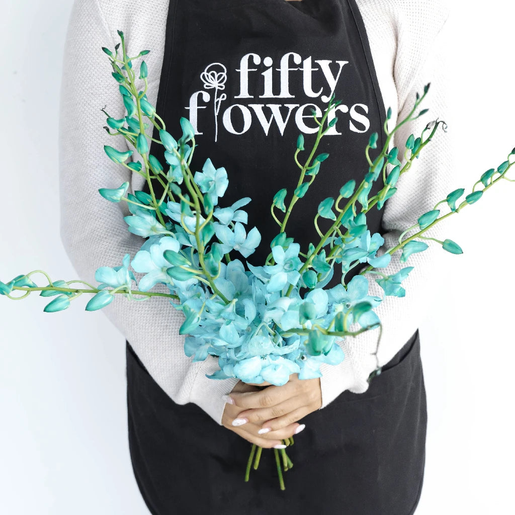 Blue Dendrobium Orchids - Fresh Cut Flowers for Home Decor, Weddings & Events | Elegant Floral Arrangements & Gifts