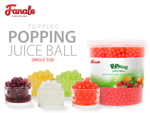 Premium Popping Bursting Boba Juice Balls - Raspberry Flavor | Chewy Tapioca Pearls for Bubble Tea, Desserts & Yogurt Toppings | Vegan & Gluten-Free Snack