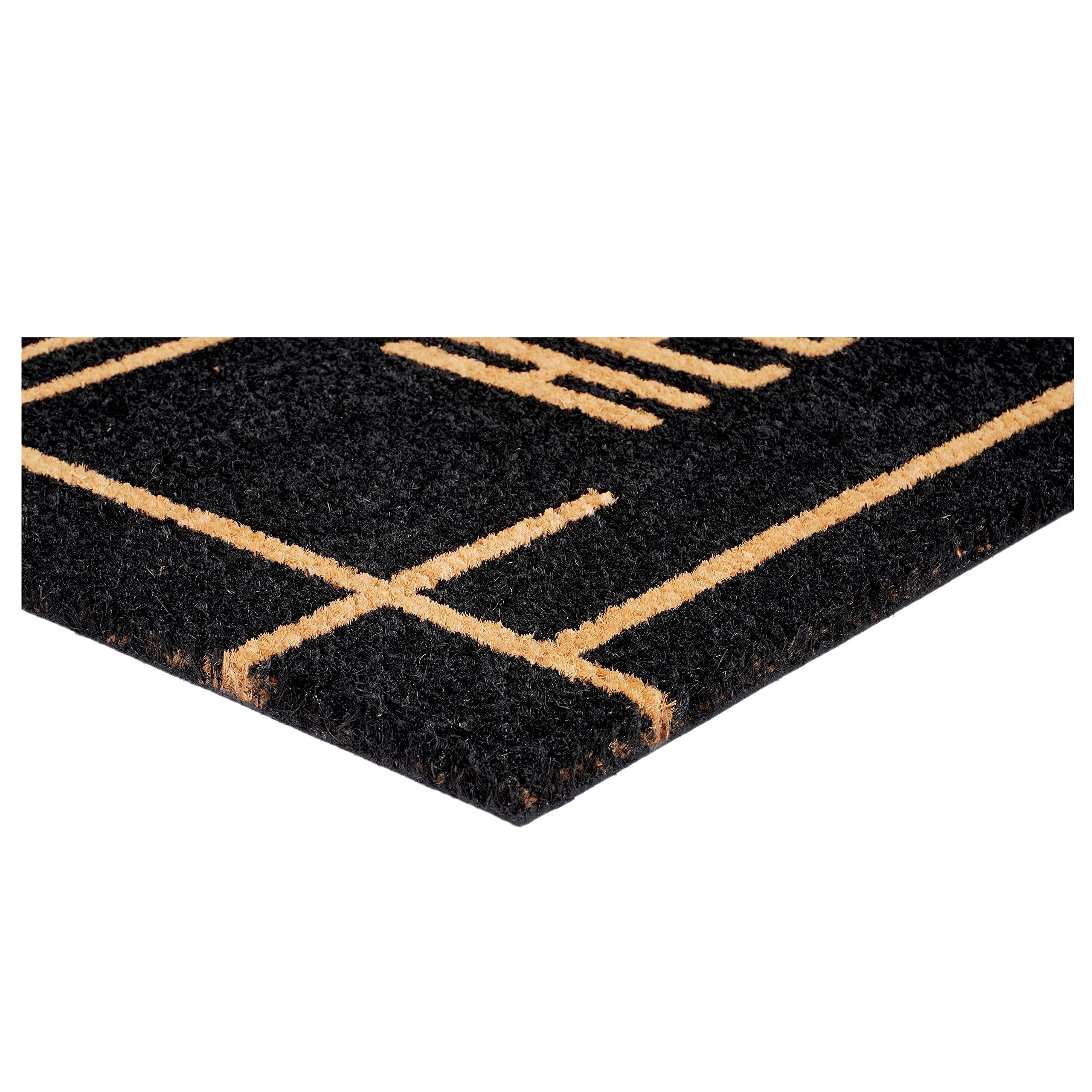 Calloway Mills 107393048 Modern Black Hello Doormat 30