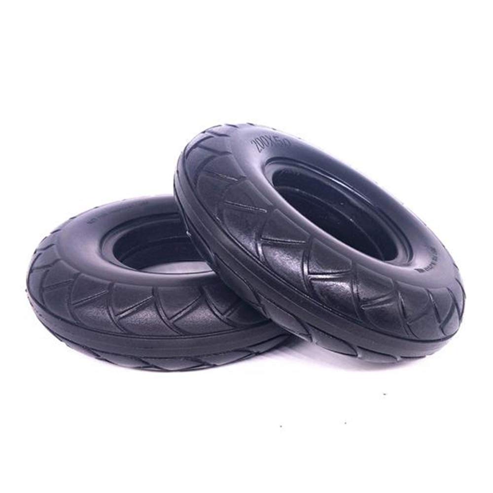 **8 Inch 200x50 Explosion-Proof Solid Tire for Electric Scooter - No Inflation, High Elasticity, Puncture-Resistant (2Pcs) - Perfect for Commuting & Urban Travel**