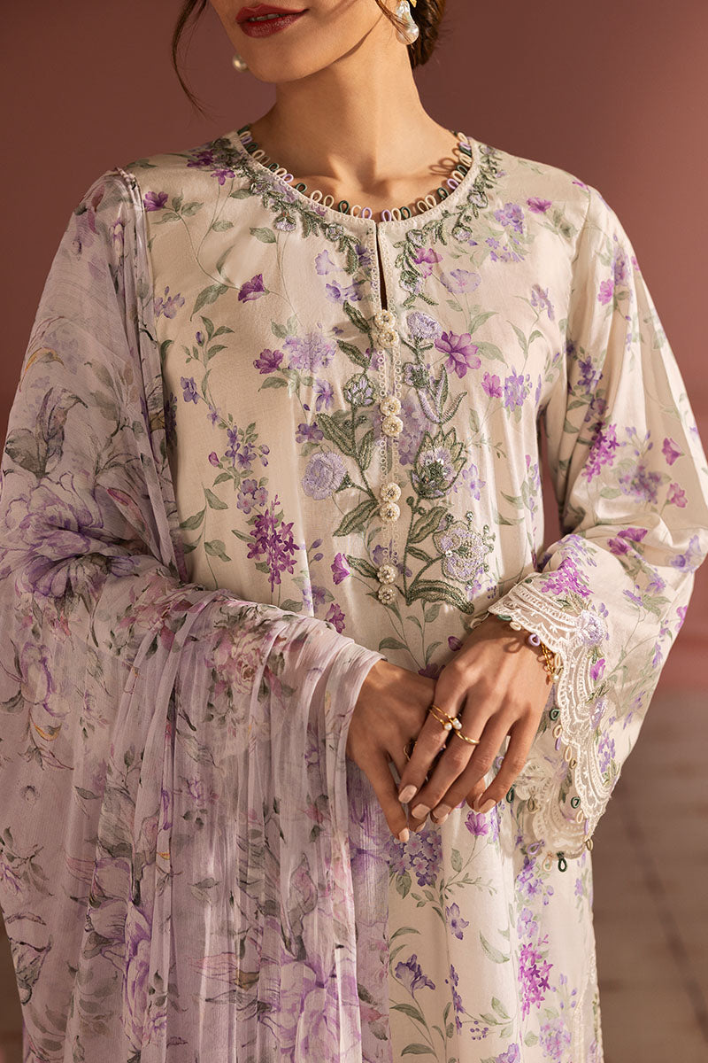 LILAC BLOOM 3-Piece Women's Ethnic Outfit Set (Shirt, Pants & Dupatta) - Elegant Traditional Wear for Weddings, Parties & Festive Occasions