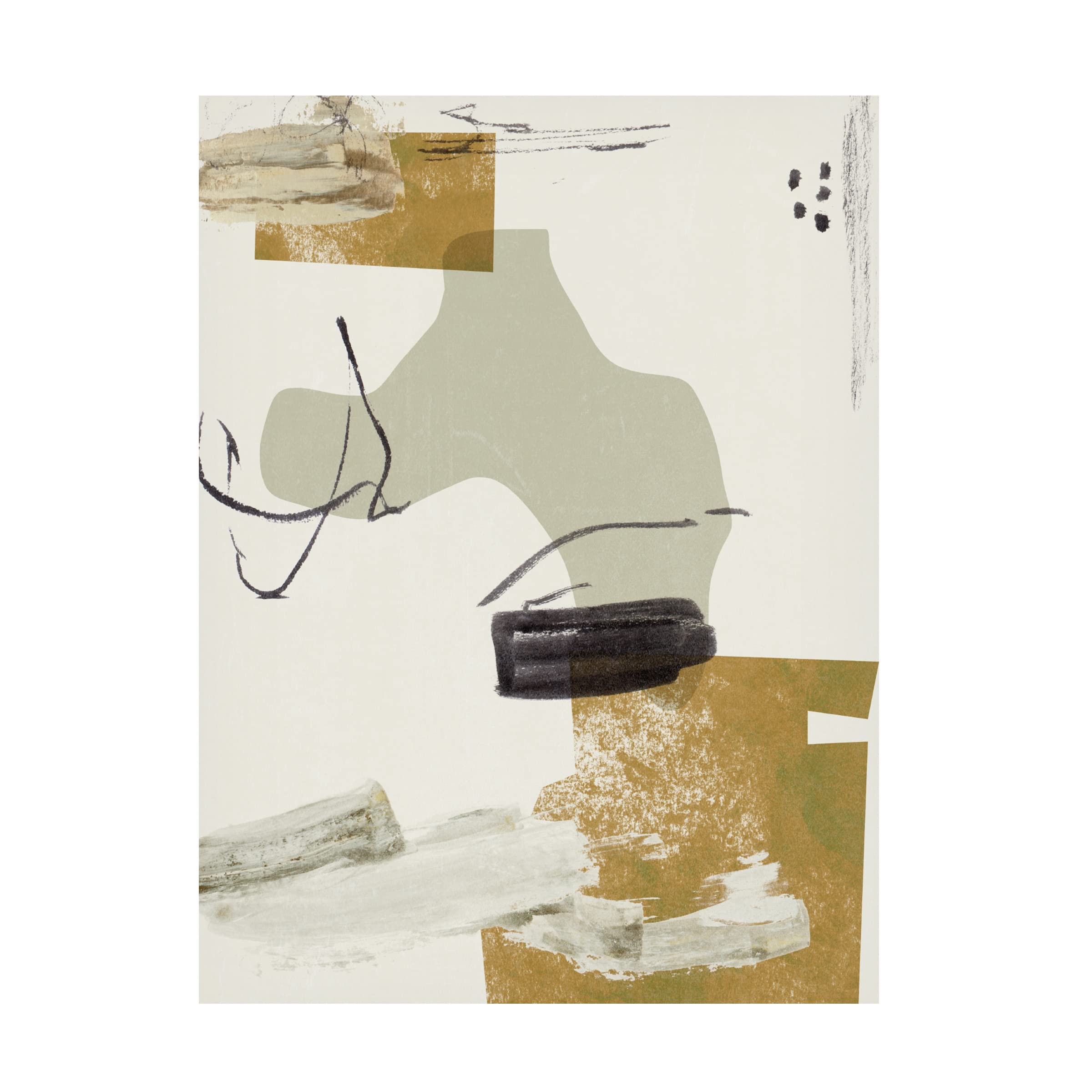 Trademark Fine Art 'Over The Line IV' Canvas Wall Art by Melissa Wang - Modern Abstract Painting for Living Room, Bedroom & Office Decor