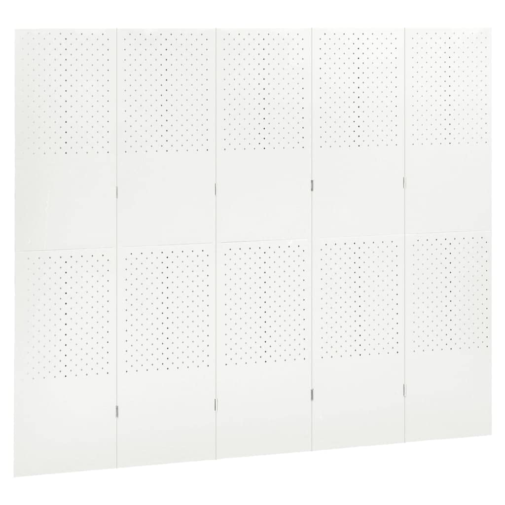 5-Panel Steel Room Divider Screen - 78.7