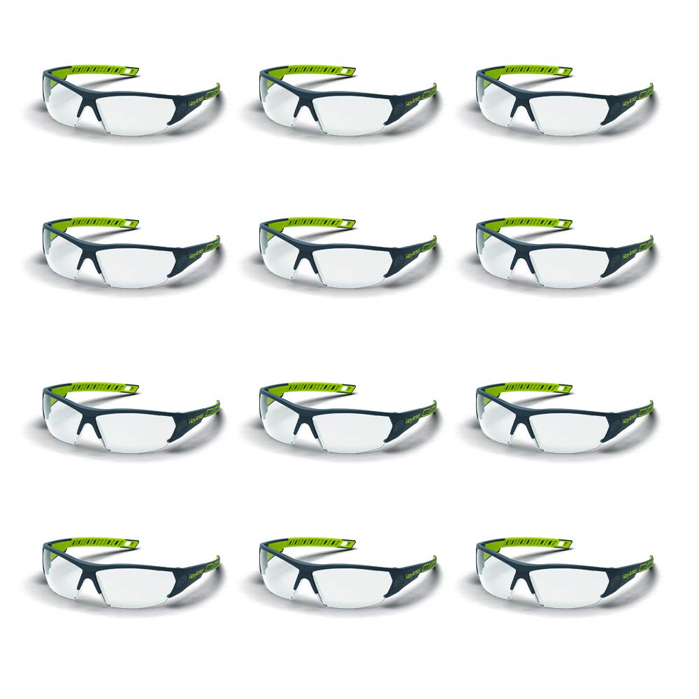HexArmor MX250 Lightweight Safety Glasses - Clear Lens with TruShield Anti-Fog Coating (12 Pack) | ANSI Z87.1 Certified for Construction, Woodworking & DIY Projects