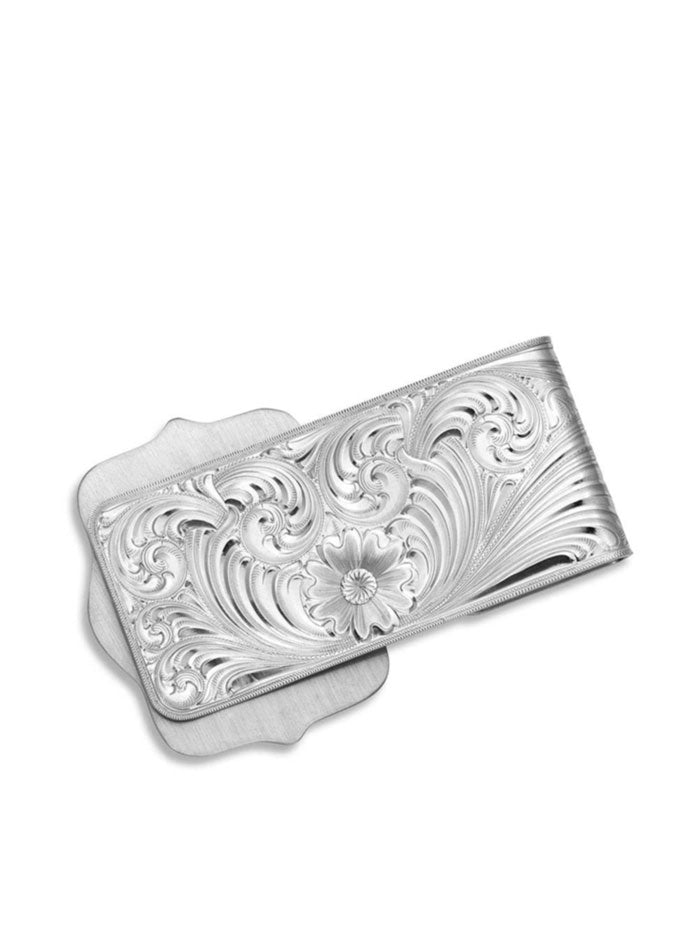 Montana Silversmiths MCL4352NF Legacy Money Clip - Premium Silver Money Clip for Men, Secure Cash & Cards Holder - Perfect for Gifts, Weddings, and Everyday Use