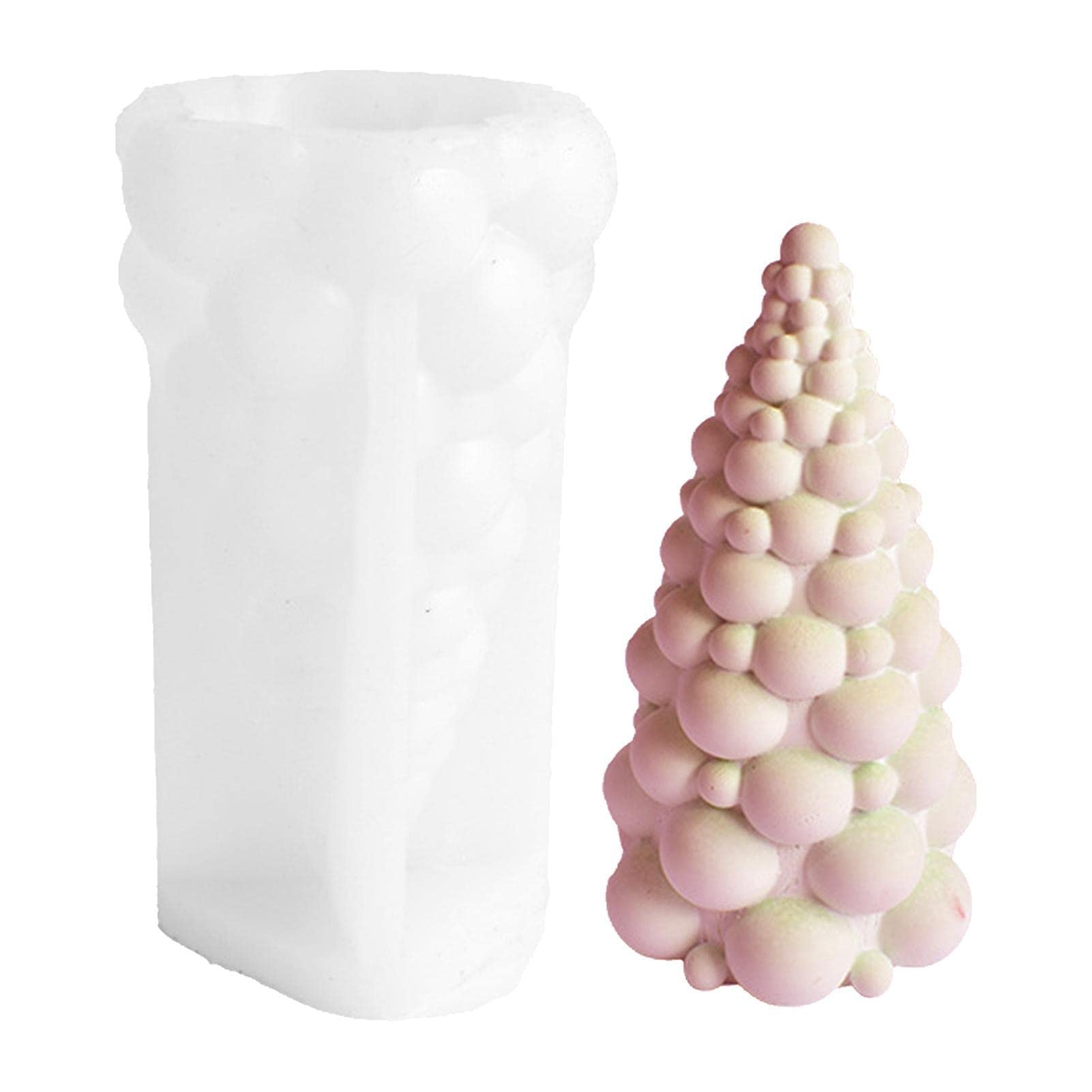 Christmas Tree Silicone Mold for DIY Epoxy Resin, Candles, Soap & Chocolate - Tree Shaped Baking Mold for Handmade Wax Aromatherapy, Cake Decorating & Holiday Home Decor (Perfect for Christmas Crafts, Gift Making & Festive DIY Projects)