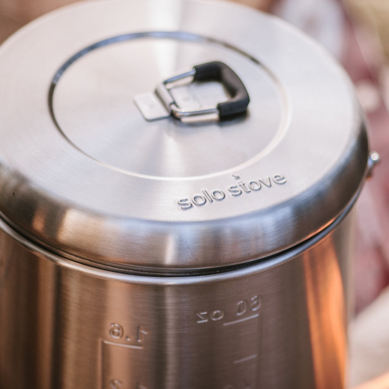 Solo Stove Pot 1800 - Stainless Steel Camping Cookware Set for Backpacking, Survival & Outdoor Adventures | Lightweight Cooking Equipment for Camping, Hiking & Campfire Meals