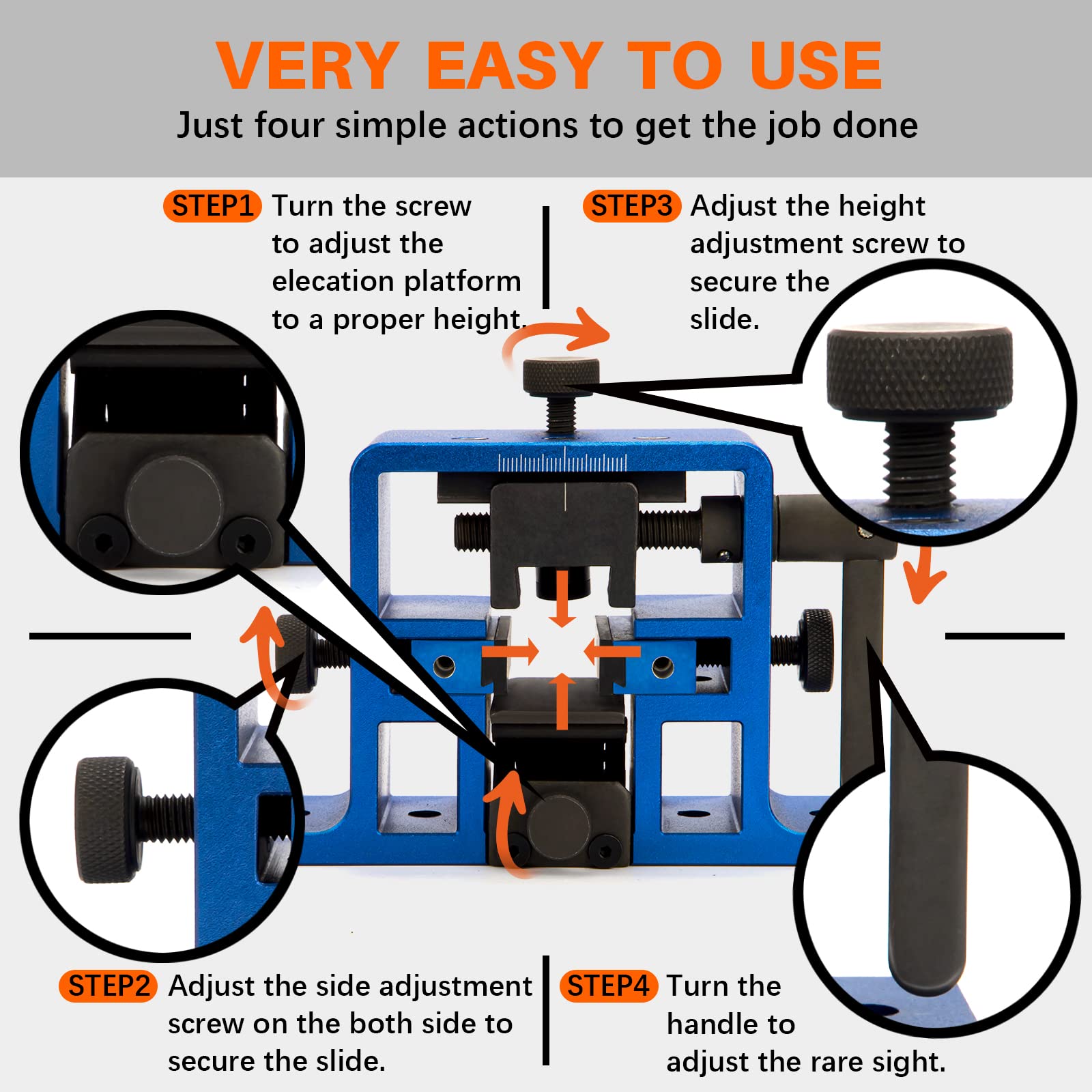 Premium Universal Pistol Sight Pusher Tool Kit - Adjust & Install Iron Sights for Glock, 1911, Sig & More | Includes Free Front Sight Tool | Perfect for Gunsmithing, Range Maintenance & Firearm Upgrades