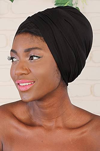 Stylish Cotton Turban Head Wrap for Women - Soft & Breathable Hair Scarf - Perfect for Yoga, Beach, or Everyday Fashion Accessory