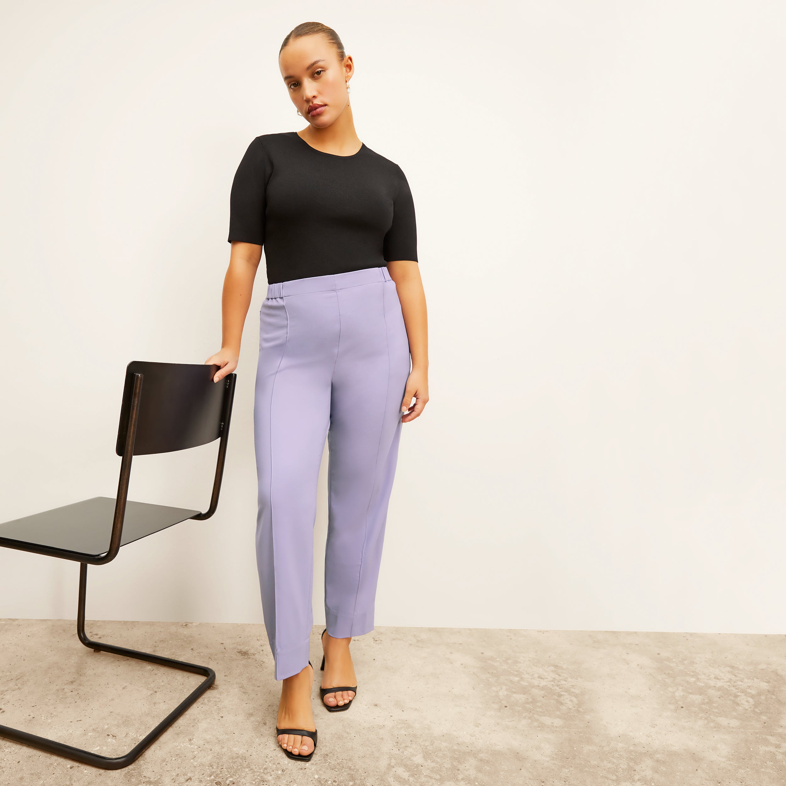 Colby Pant OrigamiTech - Light Orchid Women's Stretchable High-Waisted Yoga Pants for Workout, Lounge & Travel