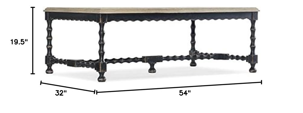 Hooker Furniture Ciao Bella Cocktail Table - Modern Living Room Coffee Table with Storage Shelf | Perfect for Small Spaces, Apartments & Home Decor