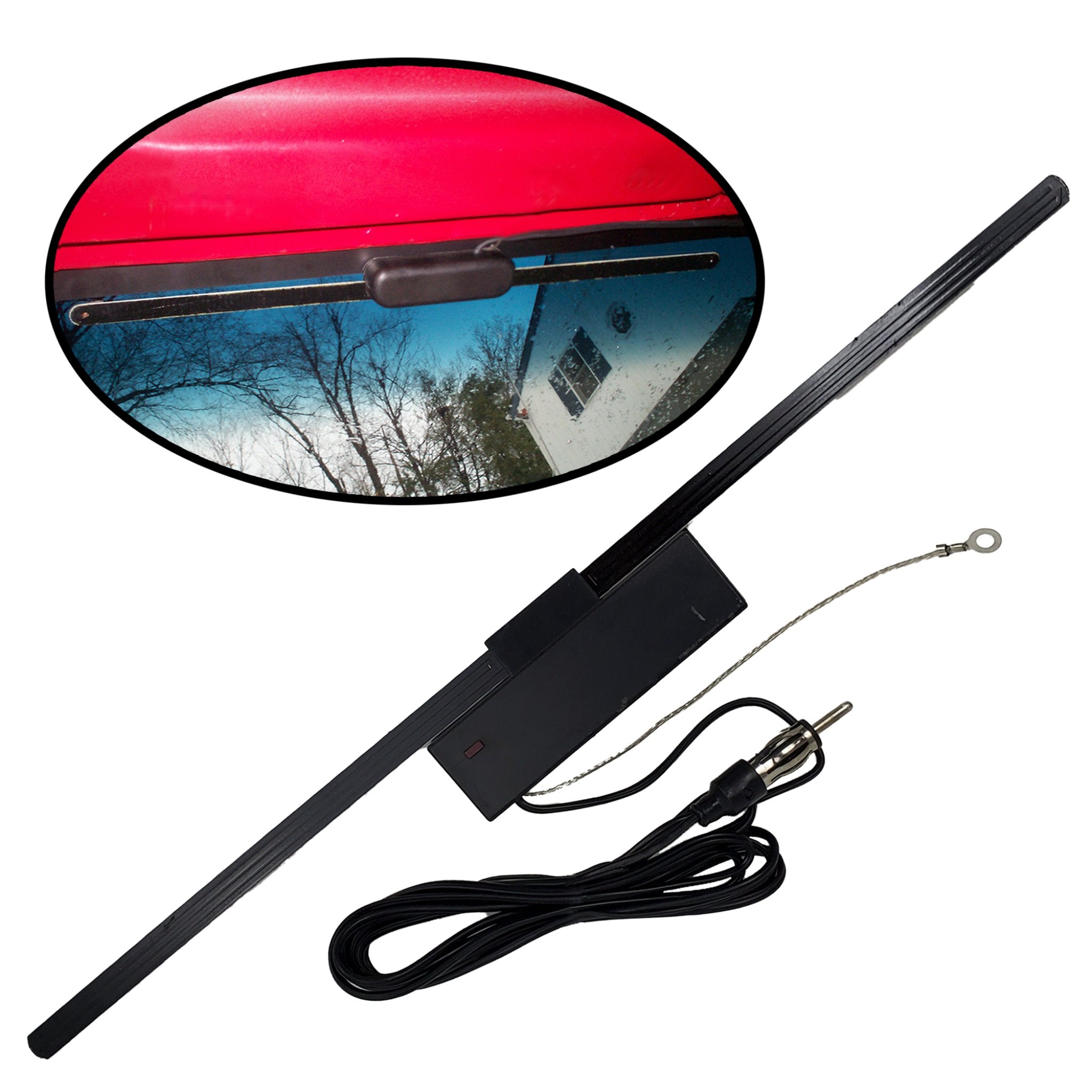 1905-1906 Ford Model F Hidden AM/FM Radio Antenna Kit - 12V Electric Car Antenna for Classic Cars | Perfect for Vintage Car Restoration & Road Trips