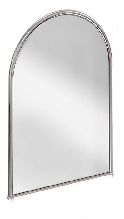 Burlington Arched Chrome Bathroom Mirror – Elegant & Modern Vanity Mirror for Bathroom Decor, Makeup, and Shaving