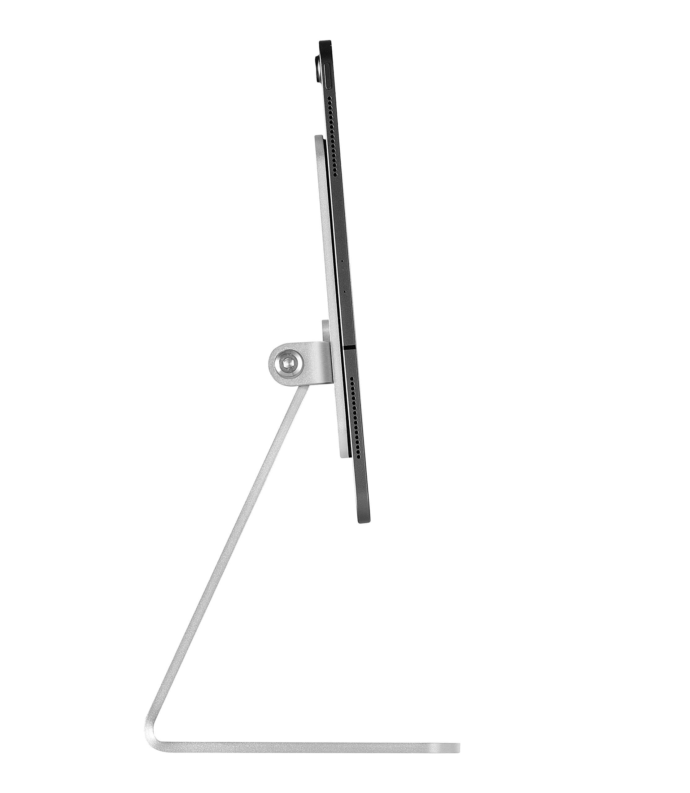 Magnetic Stand Holder for iPad Pro 12.9 & iPad Air 13 - Adjustable Silver Tablet Mount | Perfect for Home Office, Bedside, Kitchen & Travel Use