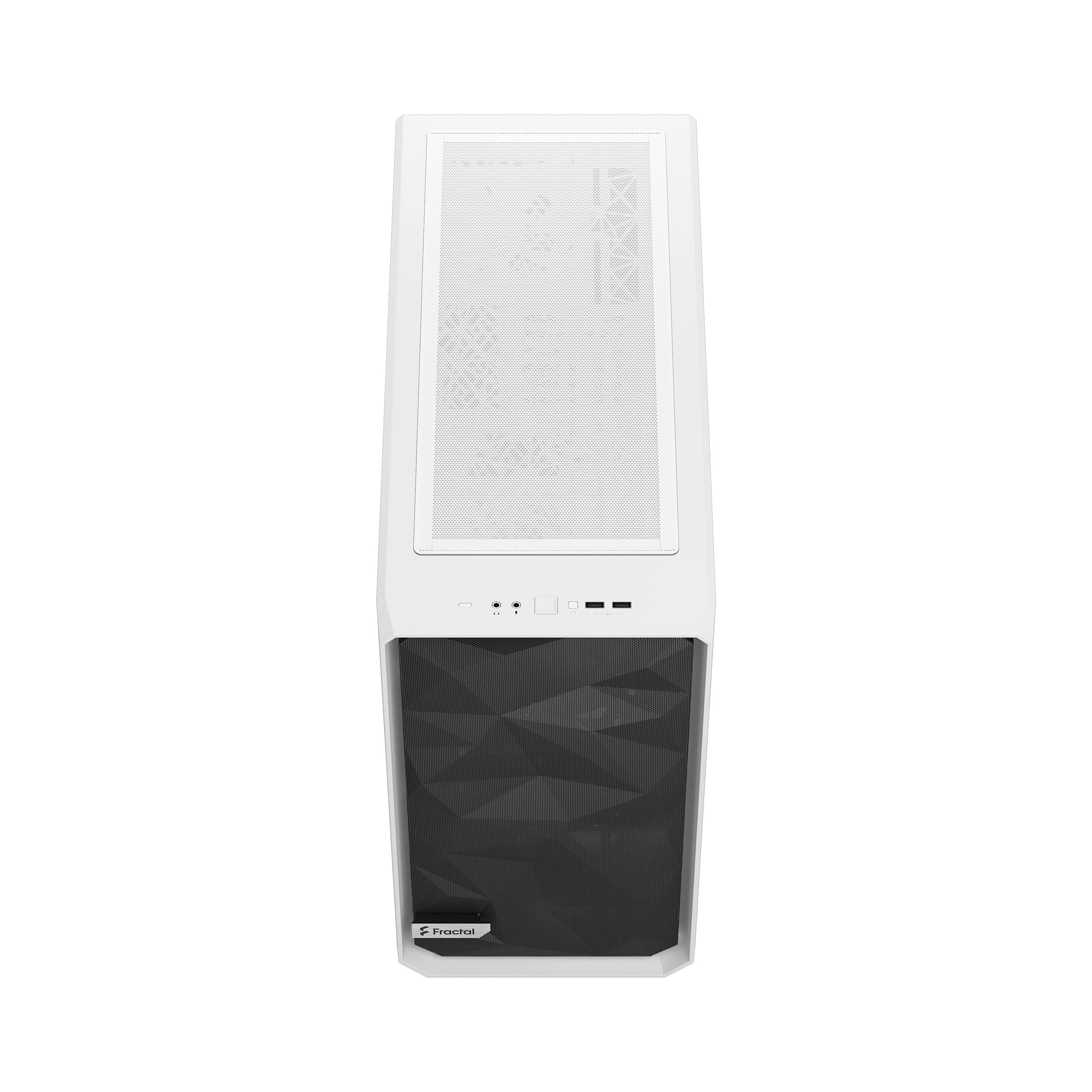 Fractal Design Meshify 2 Lite White ATX Mid Tower PC Case - Tempered Glass Window, High Airflow Mesh Front Panel, Spacious Interior for Gaming & Workstation Builds - Perfect for Home Office & Gaming Setup