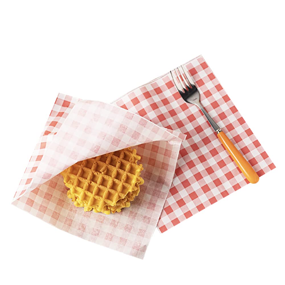 50 Pcs Greaseproof Pretzel Bags - Double Open Sandwich Bakery Bags, Hamburger Wrappers & Pastry Bags for Deli, Food Storage & Picnic Use