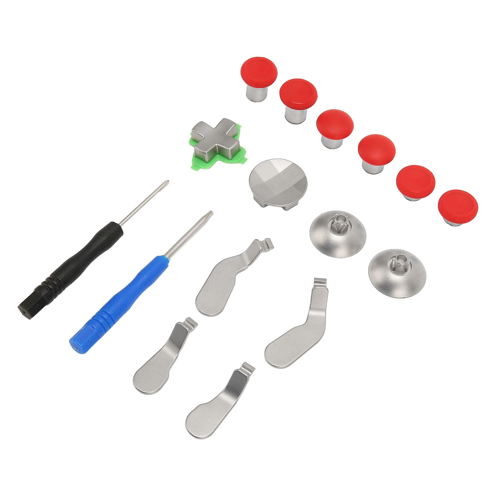 Metal Key Paddle Set for Gaming Controller - Reduce Fatigue (Red) - Perfect for FPS & Racing Games