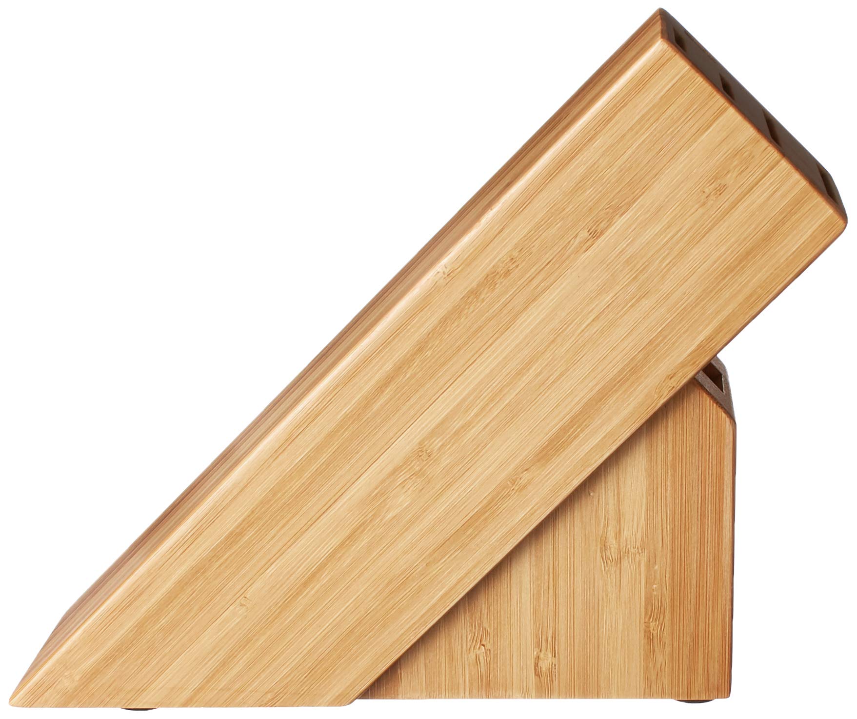 Shun Slimline Knife Block Set - 6 Slot Bamboo Knife Holder for Kitchen Storage | Professional & Home Chef Knife Organizer | Perfect for Countertop Organization & Kitchen Decor