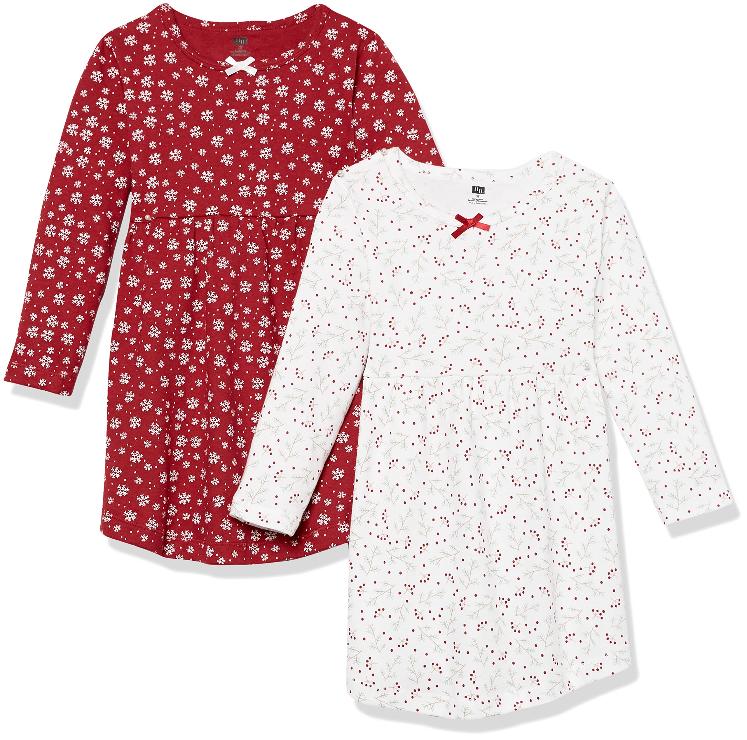 Hudson Baby Girls Cotton Dresses for Play & Party