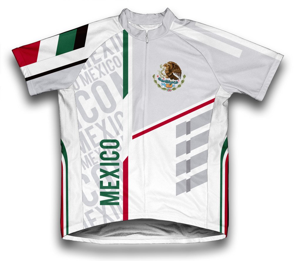 ScudoPro Women's Mexico Short Sleeve Cycling Jersey - Breathable & Moisture Wicking Bike Shirt for Road & Mountain Biking - Perfect for Training, Racing & Outdoor Adventures