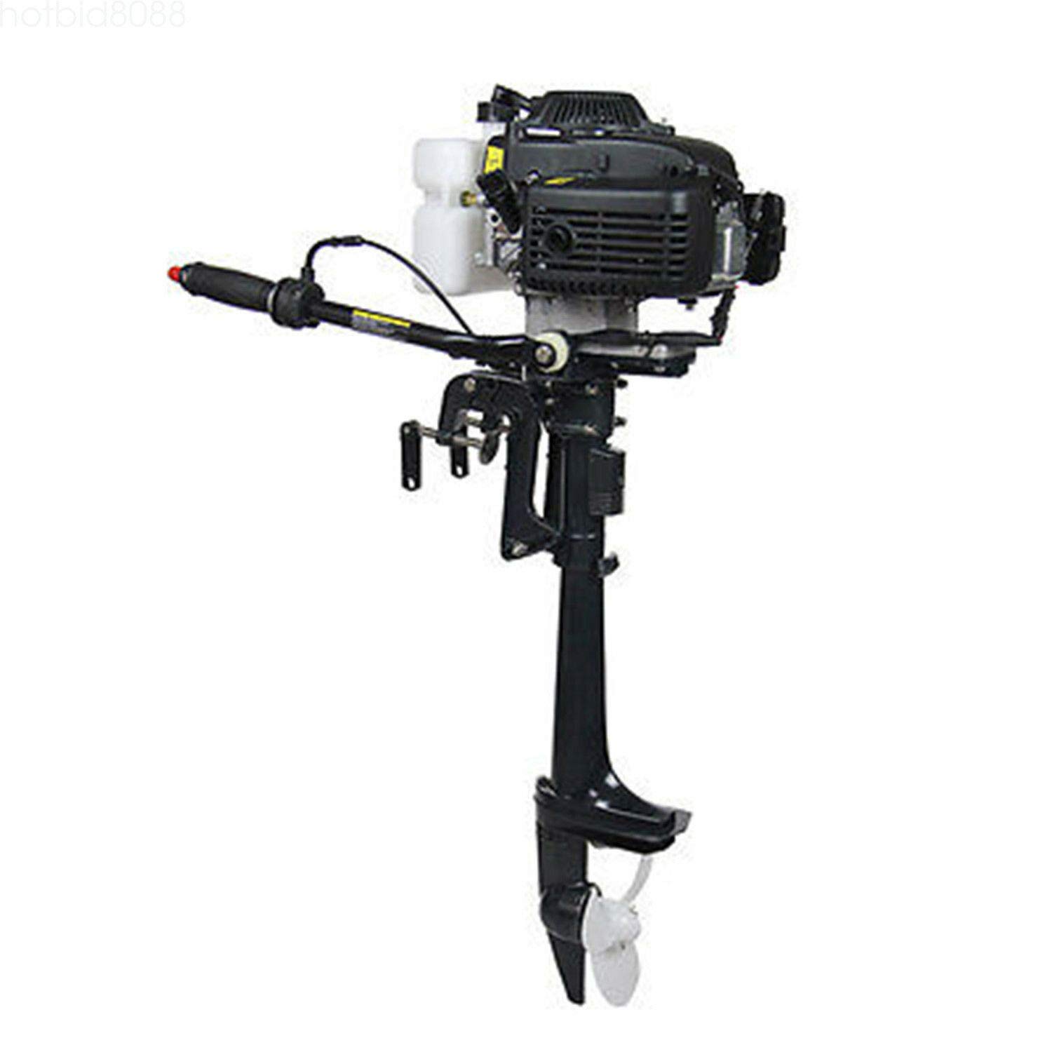 4 Stroke 4 HP Outboard Motor Engine for Fishing Boat - Lightweight & Reliable Air Cooling System - Fast US Shipping - Perfect for Lakes, Rivers & Coastal Fishing Adventures
