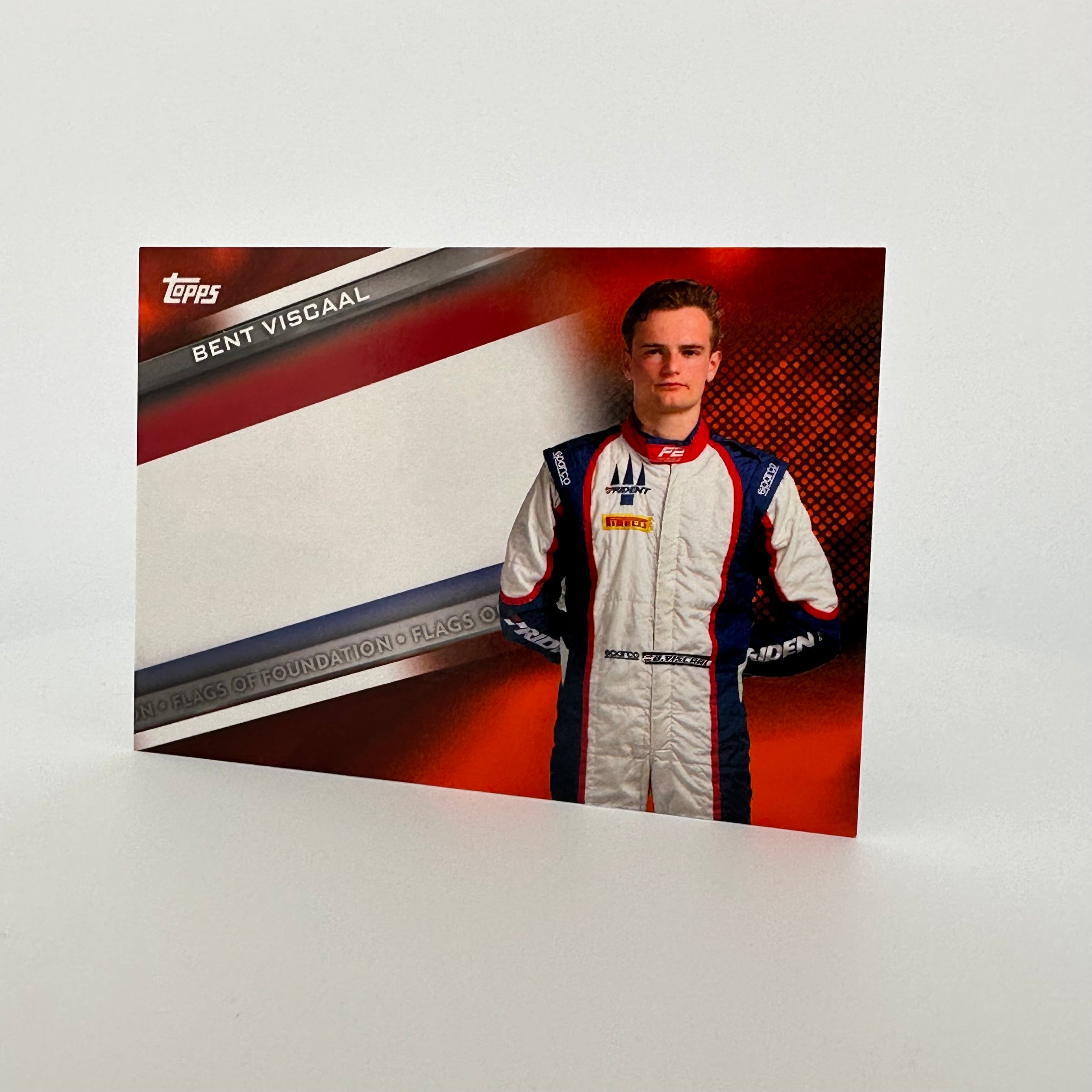 2021 Formula 1 Orange Bent Viscaal #FF BV 5/25 Flags of Foundation - Collectible F1 Racing Memorabilia for Display & Fan Collections