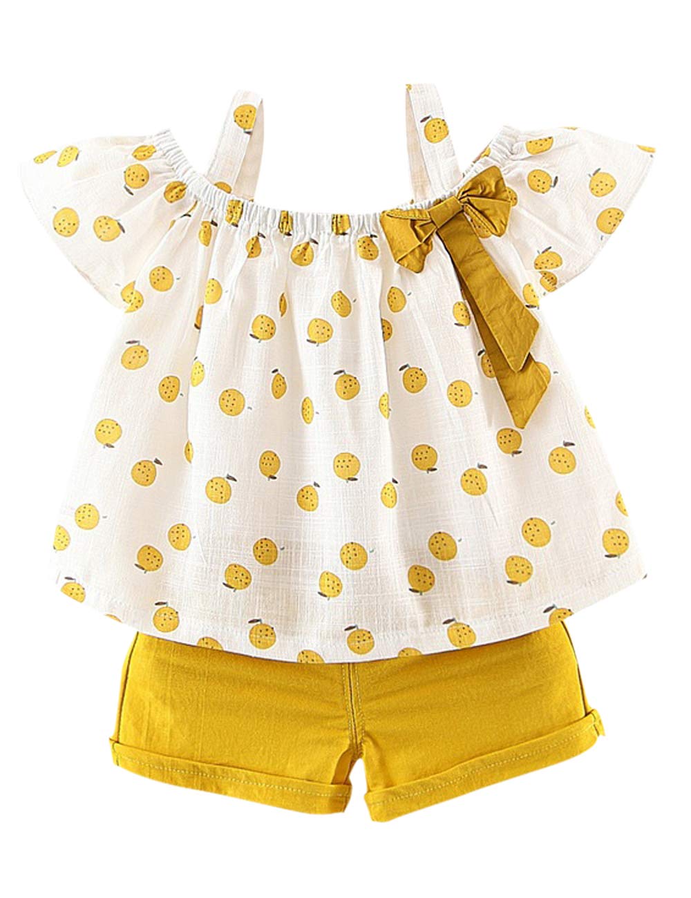 Adorable Hipea Toddler Baby Girls Summer Outfits - Ruffle Camisole & Dot Print Top with Casual Shorts Set | Soft Cotton Newborn Girl Clothing for Playtime, Beach & Family Outings