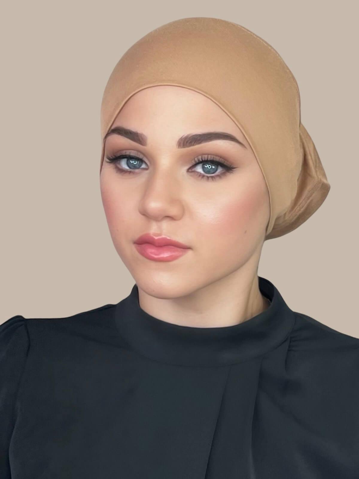 Premium Jersey Under Scarf Honey - Soft & Comfortable Head Wrap for Women - Perfect for Hijab, Turban, or Everyday Fashion Accessory