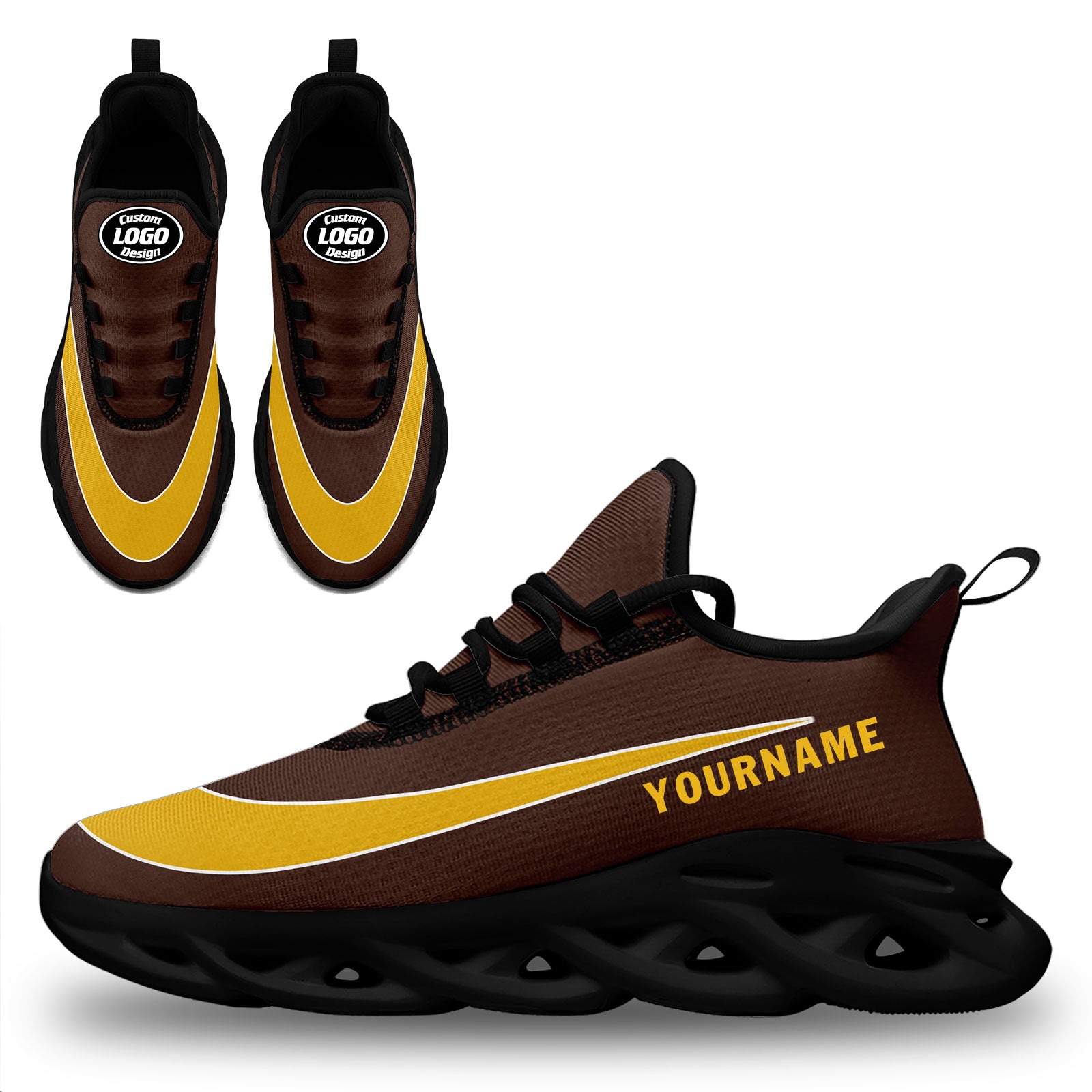 Custom Maxsoul Personalized Sneakers - Breathable Lightweight Running Shoes for Men & Women (Style FN003 E020109, Size 8) - Perfect for Jogging, Gym Workouts & Casual Wear