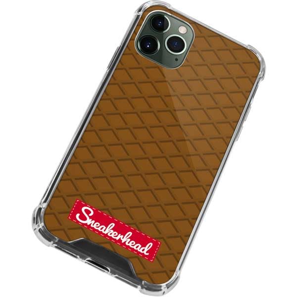 Premium Clear Phone Case for iPhone 11 Pro Max - Stylish Sneakerhead Gold Pattern Design | Slim Protective Cover | Perfect for Fashion Enthusiasts & Sneaker Lovers